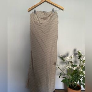 Banana Republic Beige Maxi Linen Dress